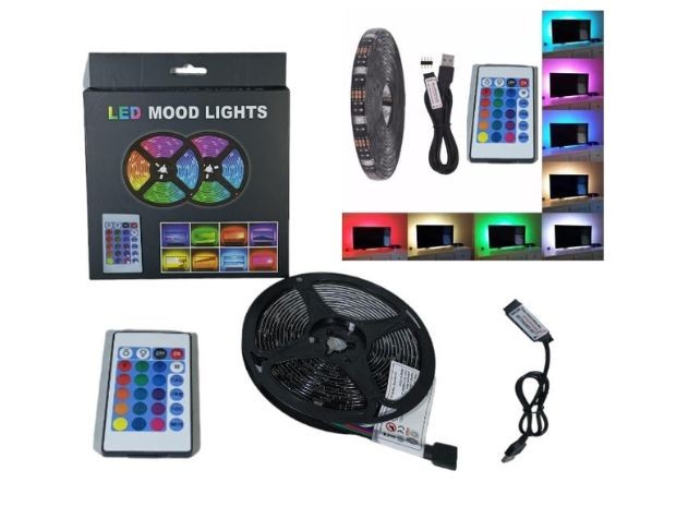 &u+ TIRA LED (5050) + CONTROL REMOTO PARA TV 3 MTS LED-4701